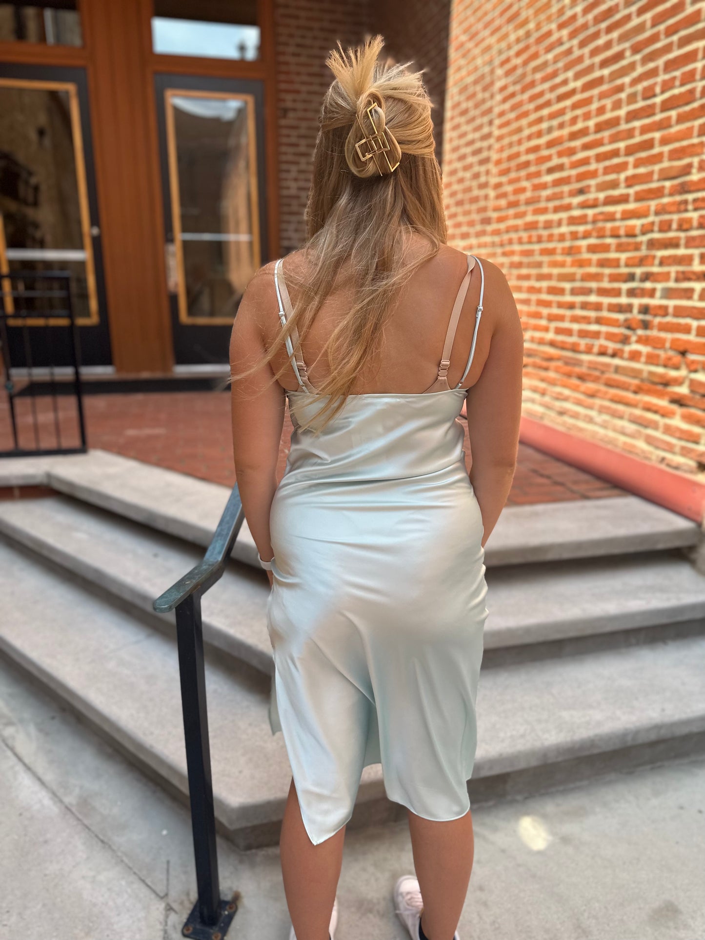Eliza Midi Fresh Mint Midi Dress