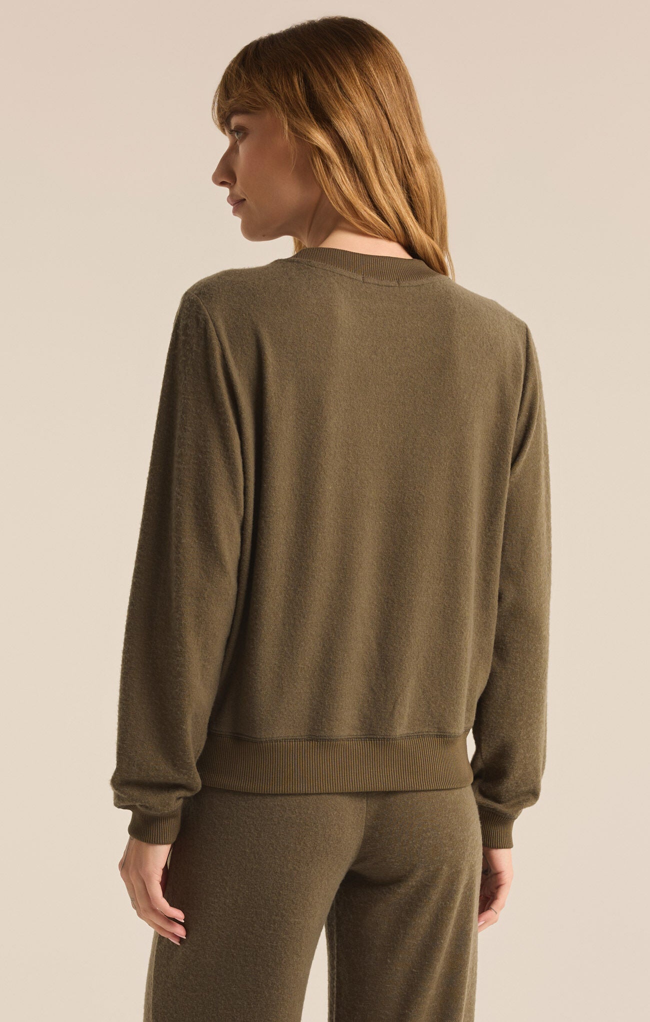 Russel Cozy Pullover in Grape Leaf