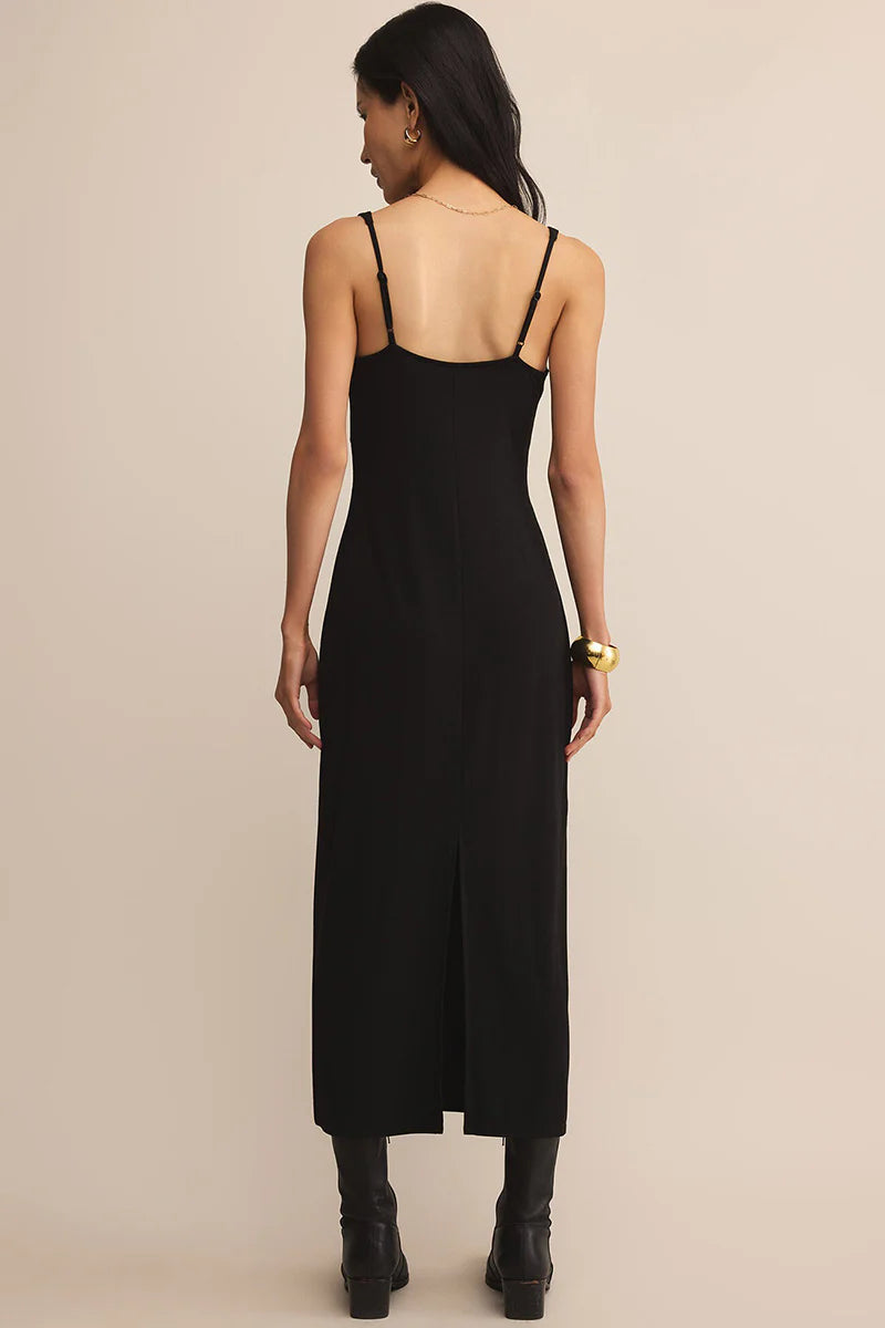 Elvie Midi Dress in Black