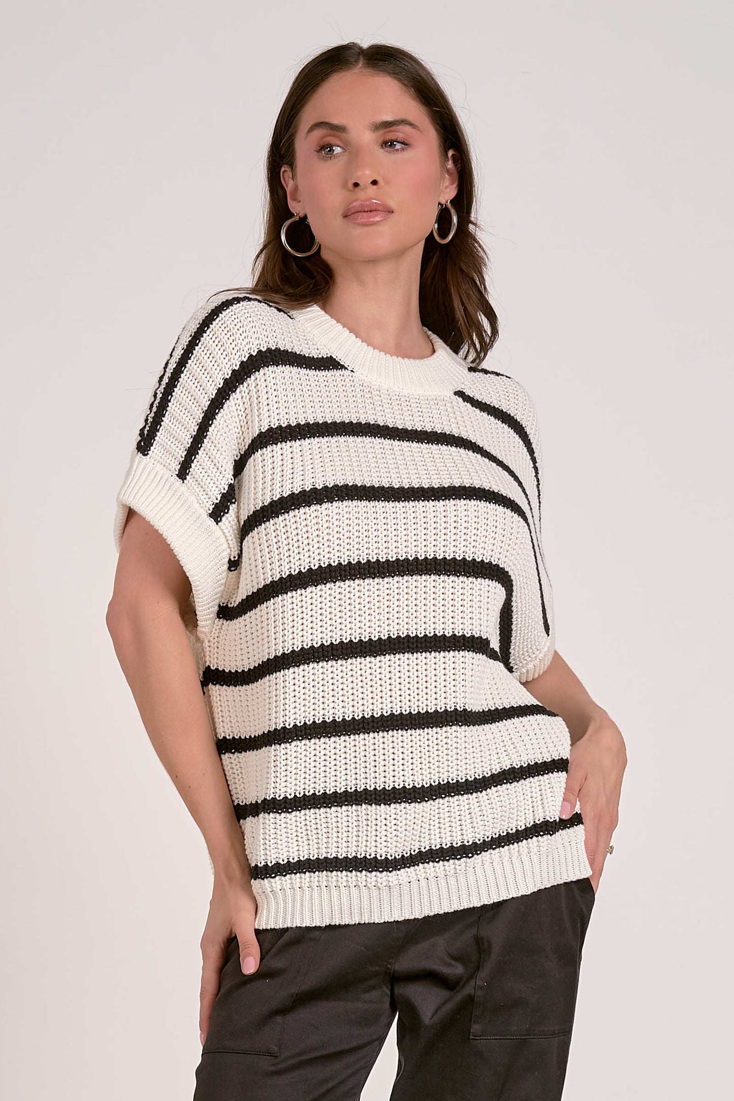 Cami Striped Sleeveless Sweater