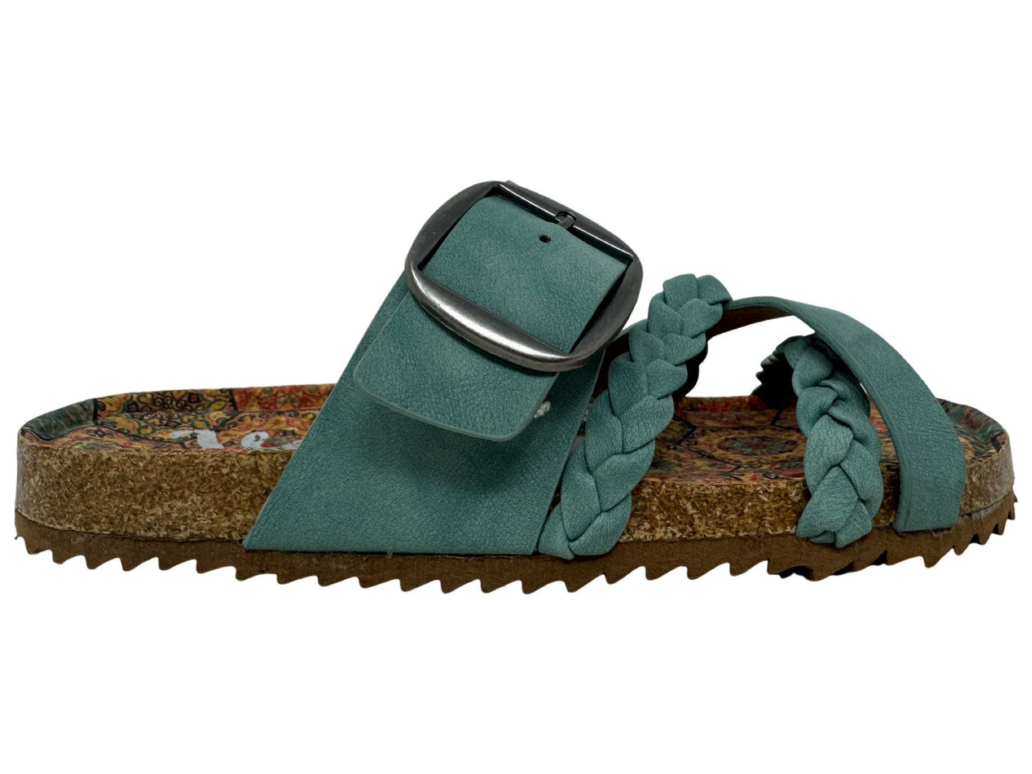 Nora Sandal in Turquoise