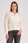 Torrie Sweater Zip Cardigan in White