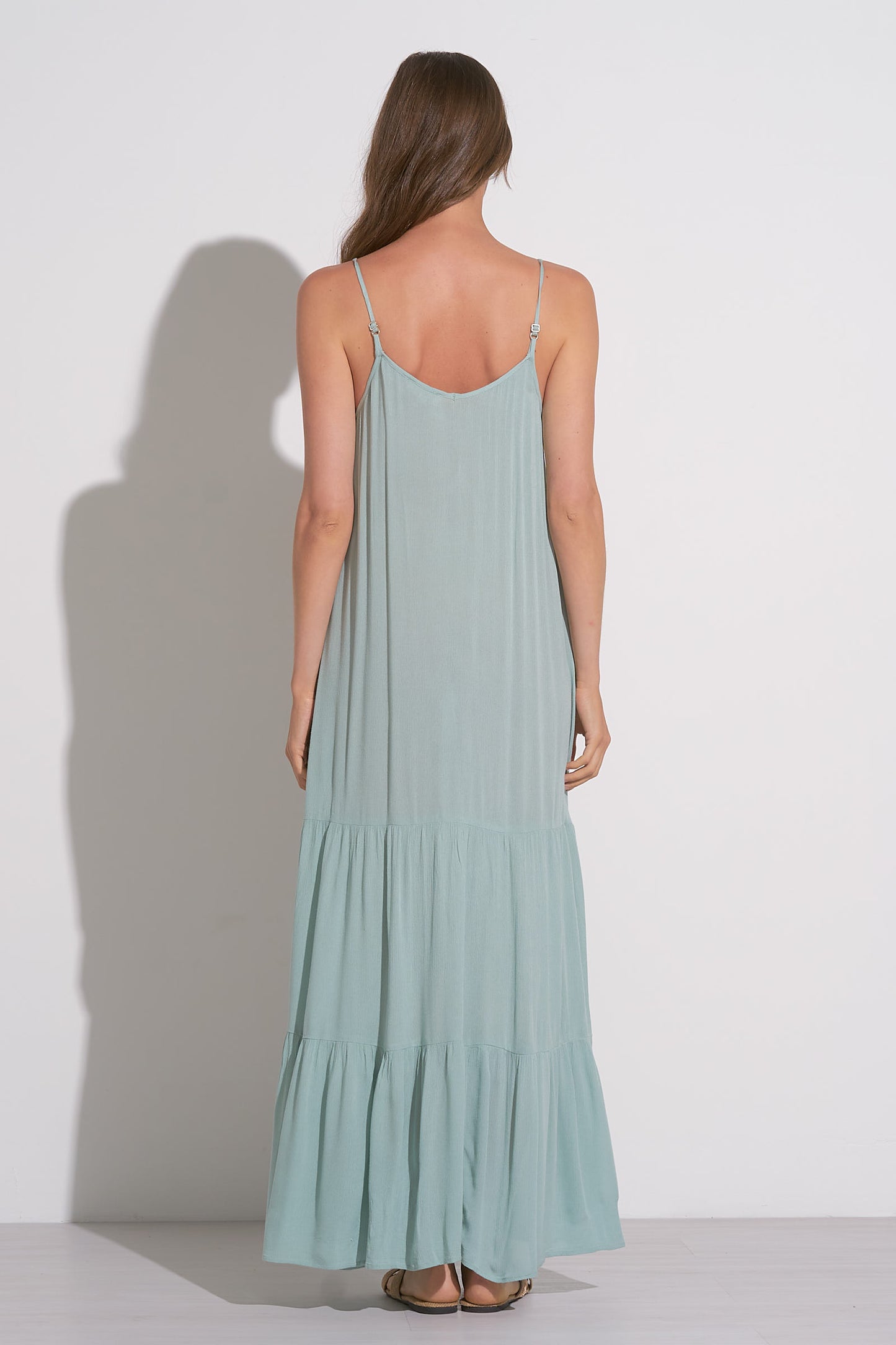 Tori Teal Maxi Dress Layered