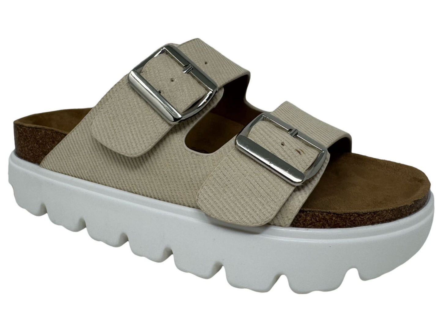 Jazmin Taupe Heels in Cream