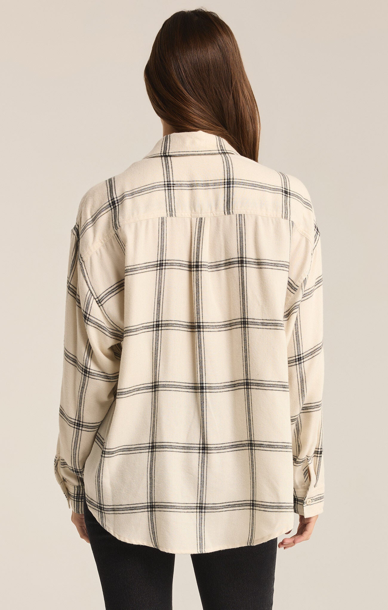 River Plaid Button Up in Sea Salt