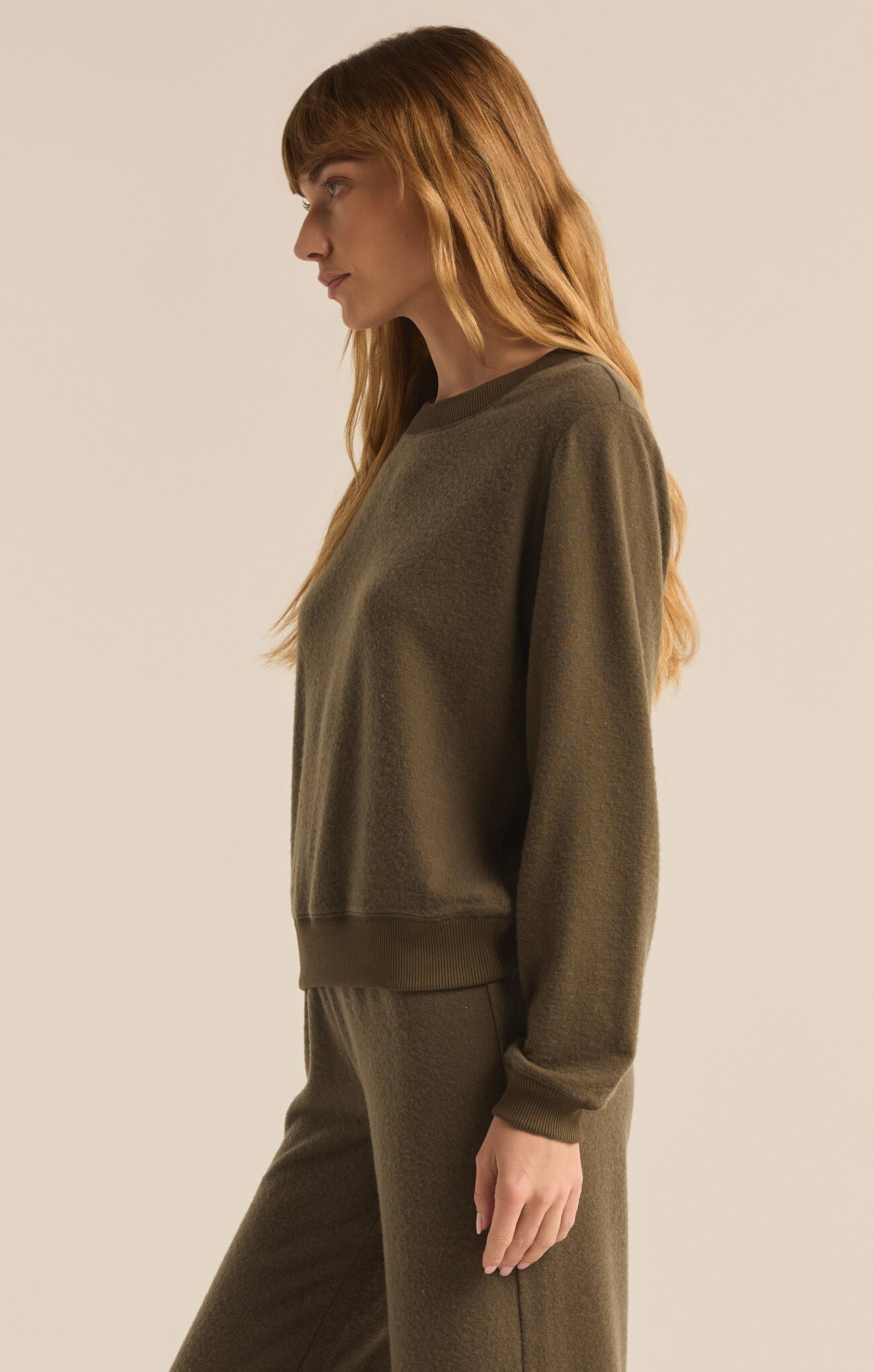 Russel Cozy Pullover in Grape Leaf