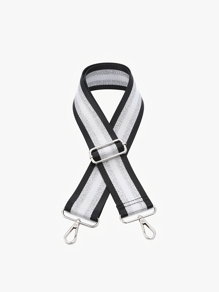 Black Striped Guitar Strap