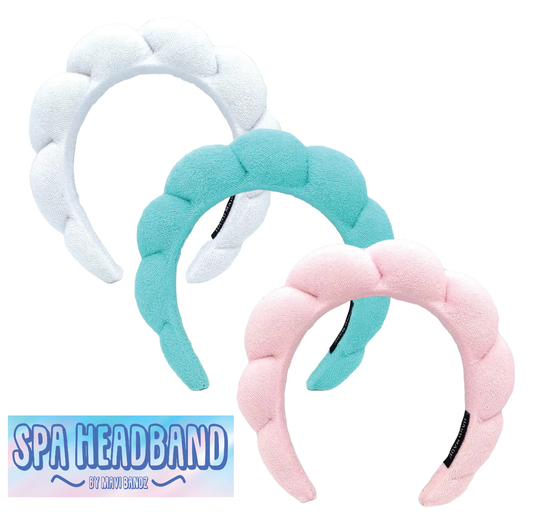 Spa Terry Cloth Headband for Face Makeup Washing