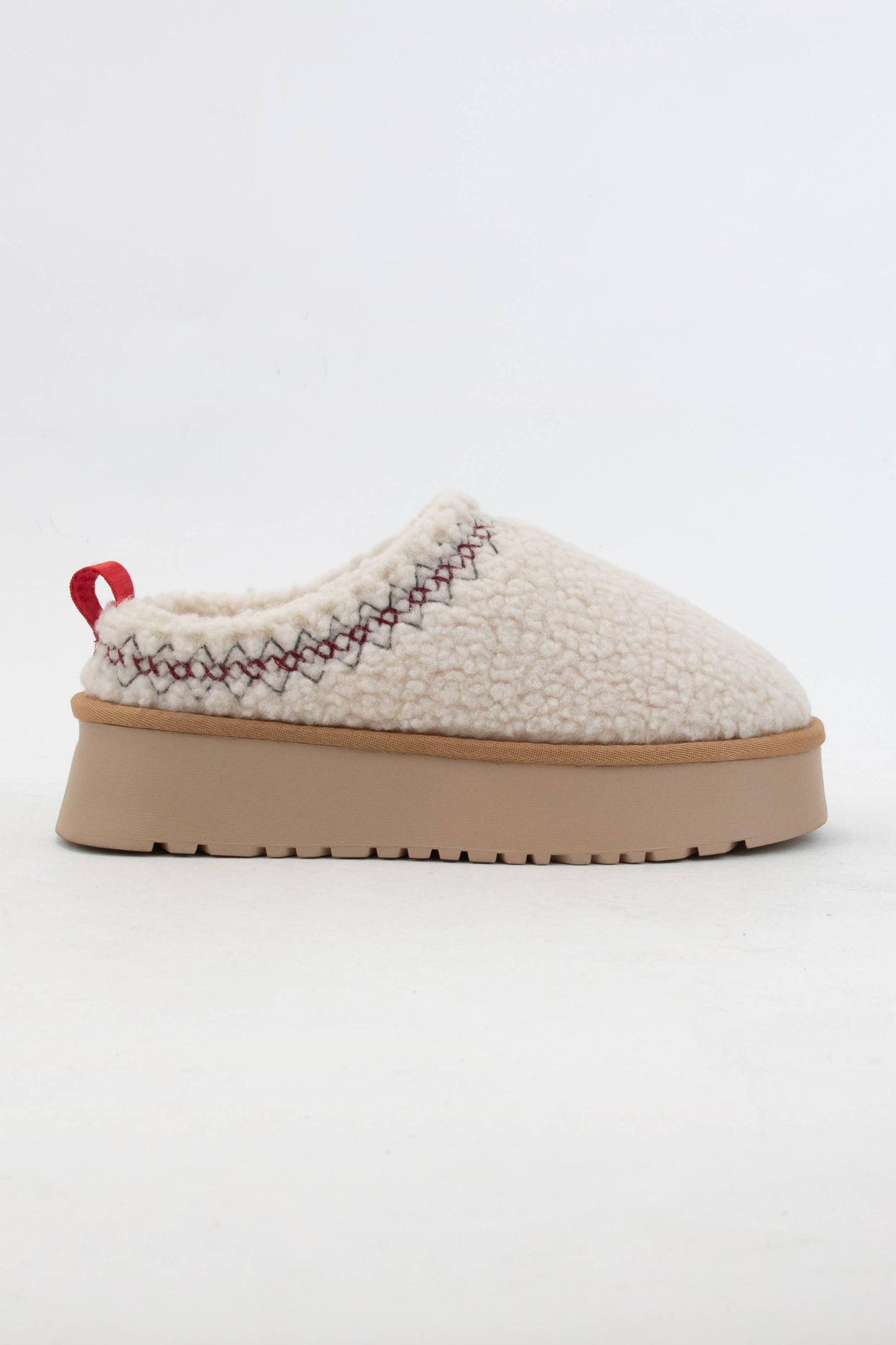 Isaac Fur Platform Tasman Slippers