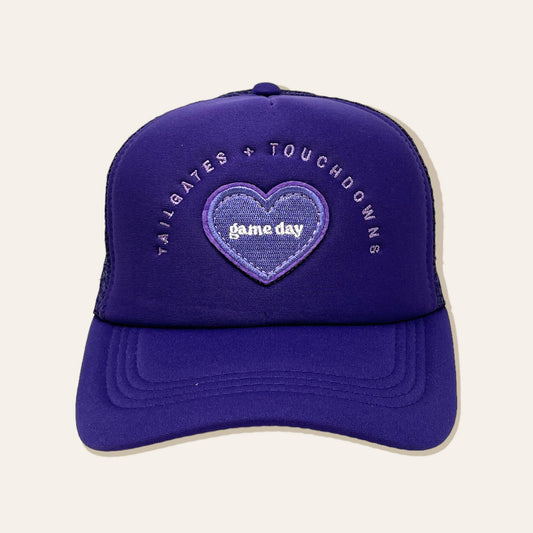Game Day Trucker Hat - Purple
