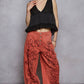 Kristina Floral Embroidered Joggers in Dried Apple