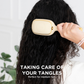 Teleties Detangler Hair Brush for Medium Hair in Tan