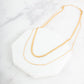 Brooke Layered Chain Necklace in Silver