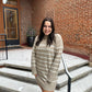 Fin Stripe Sweater Dress Heather Taupe