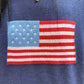 Renae Graphic Knit Long Sleeve Top in Navy