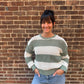 Broadbeach Stripe Sweater in Green