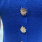 Shelby Royal Blue Button Accent Sweater