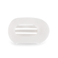 Small Coconut White Round Flat Hair Clip