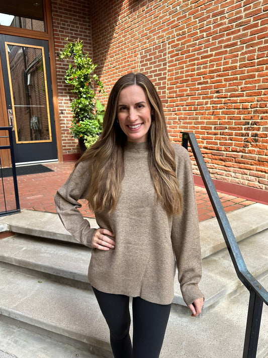 Gia Crewneck Sweater in Chai
