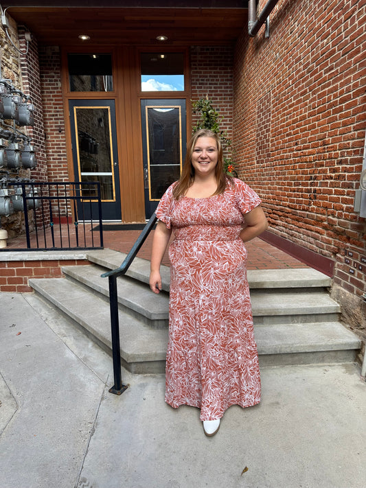 Tiffany Square Neck Dress in Plus