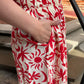 Renee Smocked Dress in Red