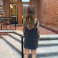 Taya Snow Washed Overall Dress in Black