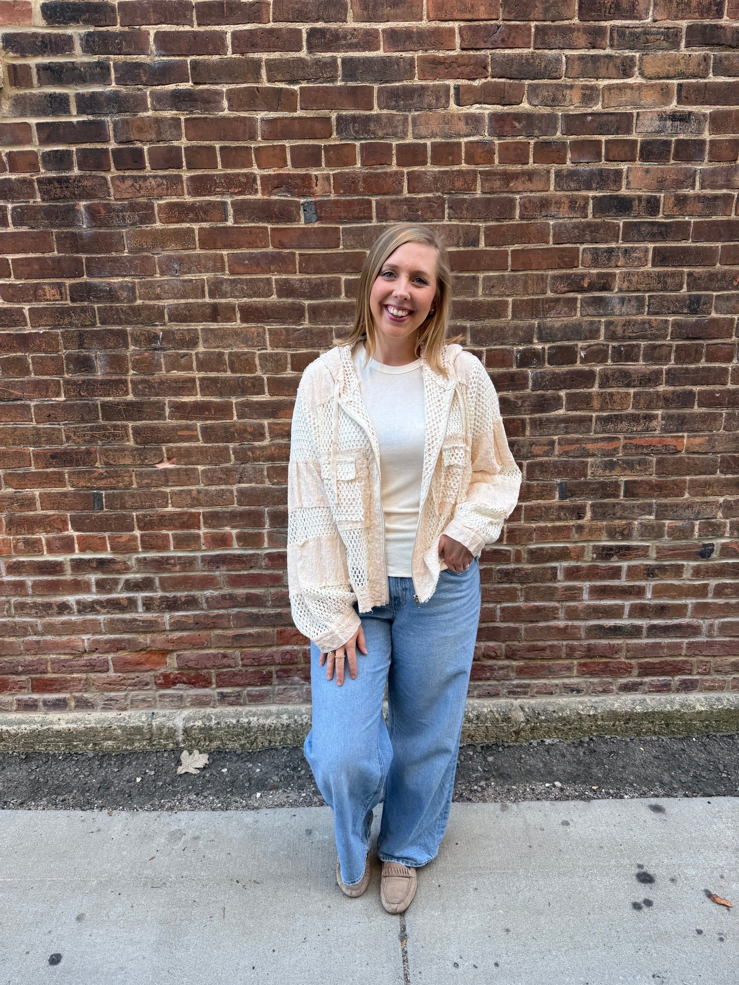 Willow Oatmeal Balloon Zipper