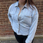 All Day Knit Denim Cropped Jacket in Washed Indigo