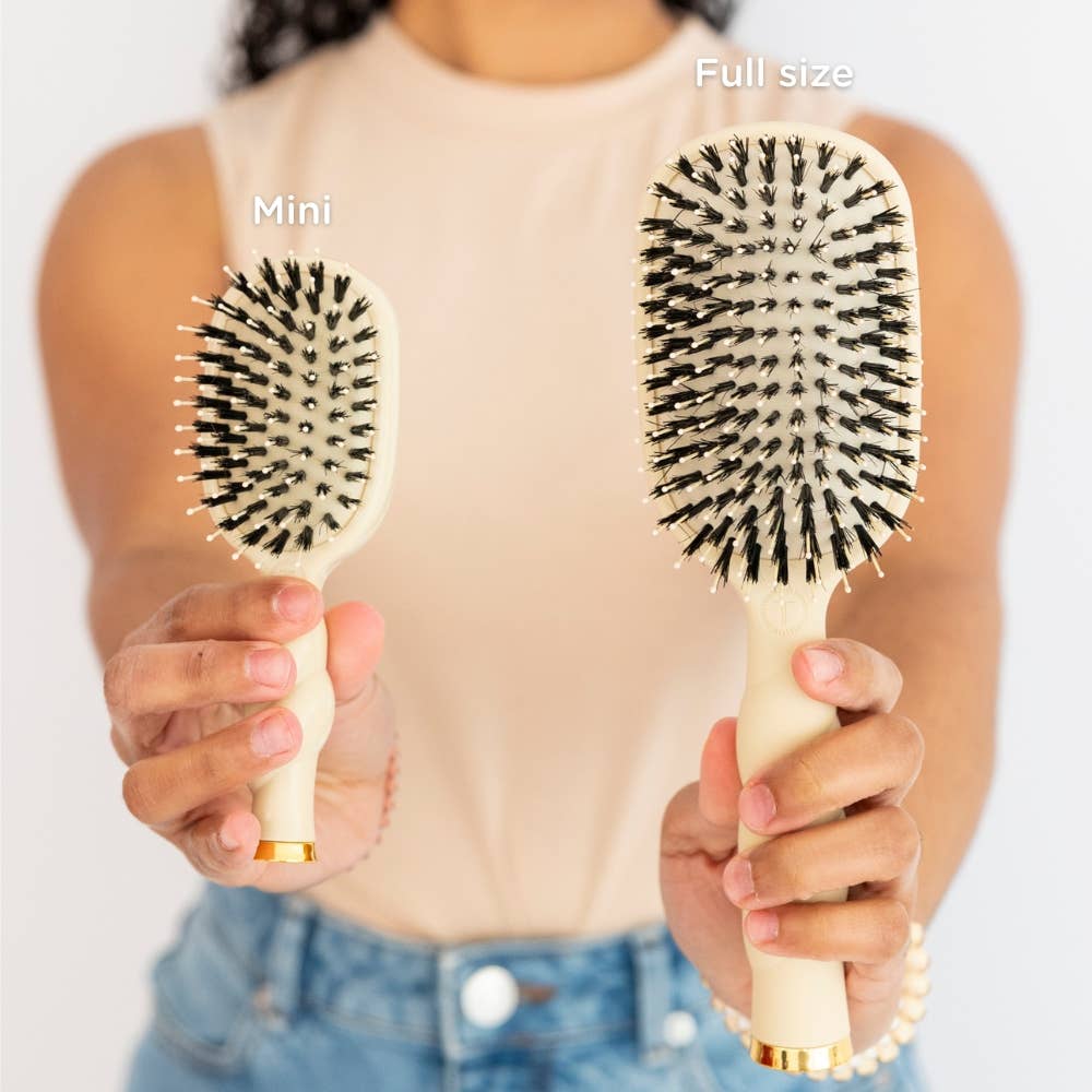 Tan Mini Boar Brush