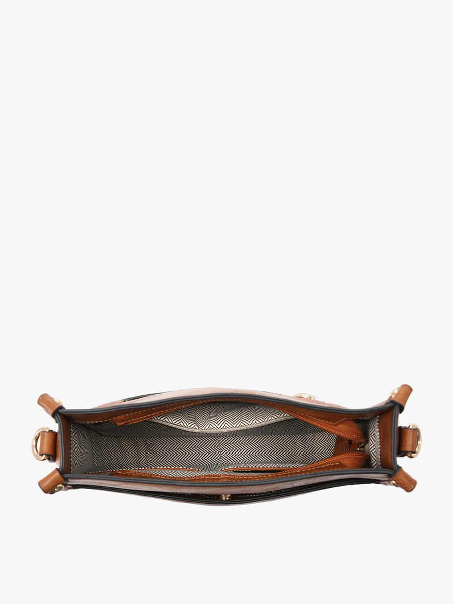 Chloe Crossbody with Guitar Strap in Merlot