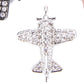 Silver Airplane Charm