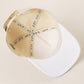 BRIDE Embroidered  Canvas Two-Tone Trucker Hat in White