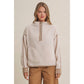 Morgan Gingham Sherpa Half Zip Pull Over