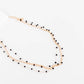 Multi Layered Beaded Chain Necklace in Crystal