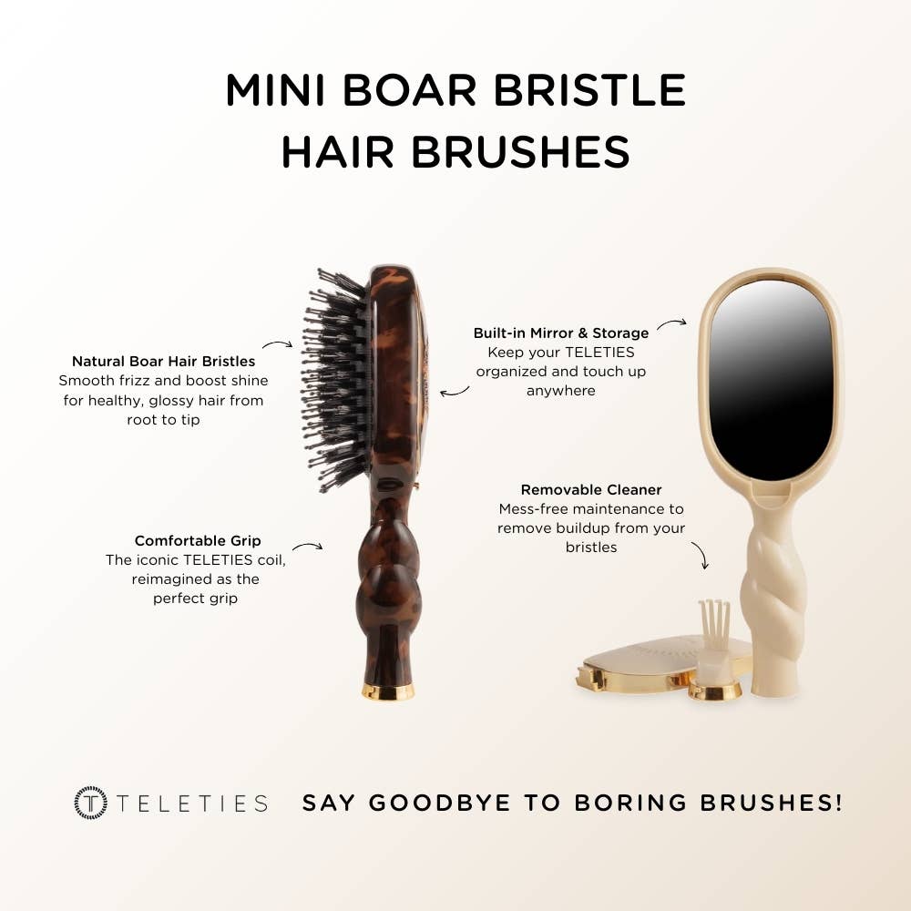 Tan Mini Boar Brush