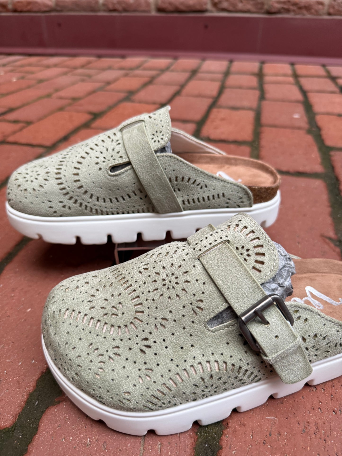 Lulu Clog in Sage