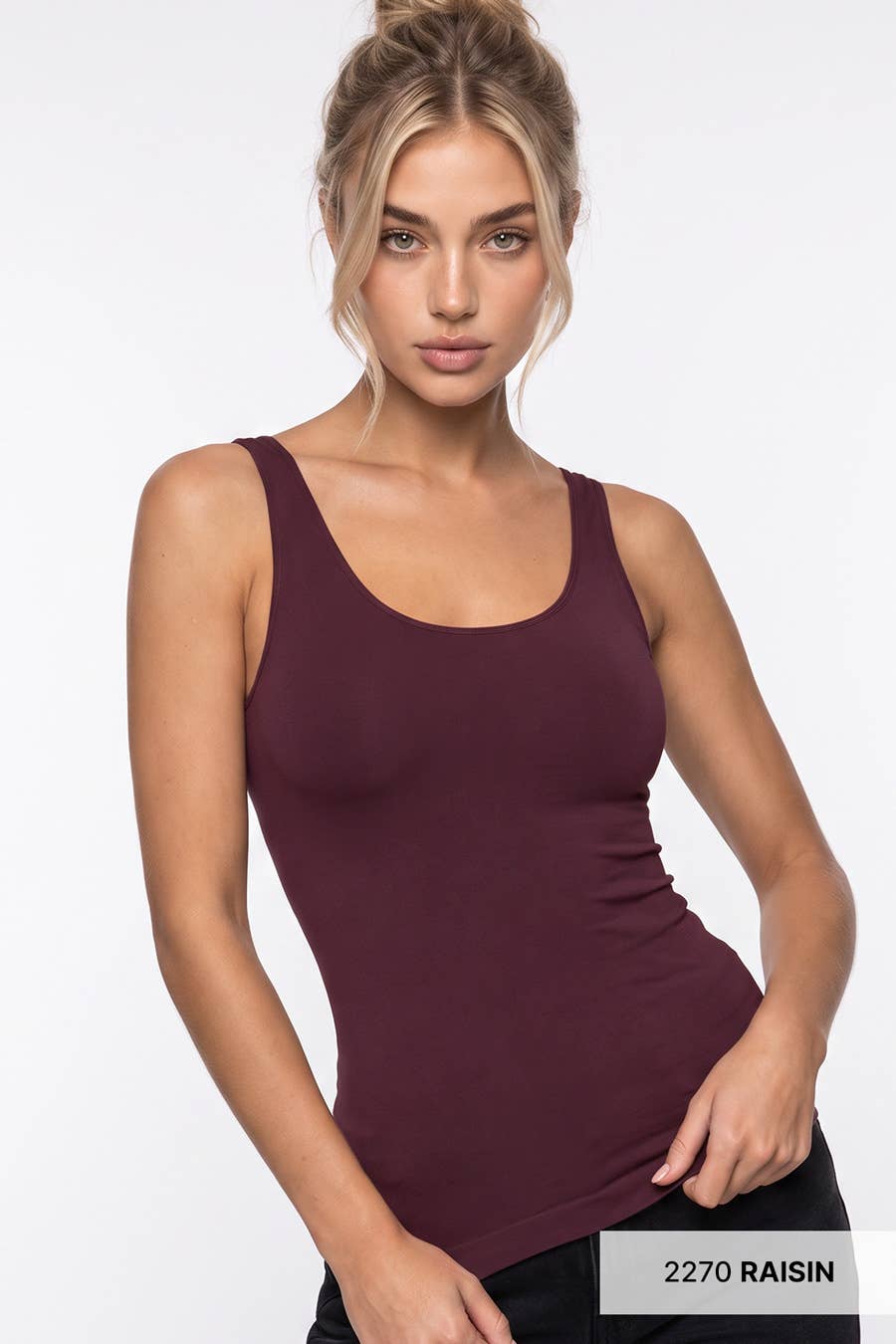 Chloe Raisin Short Length Tank