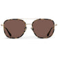Gia Beige Tortoise Brown Lens Sunglasses