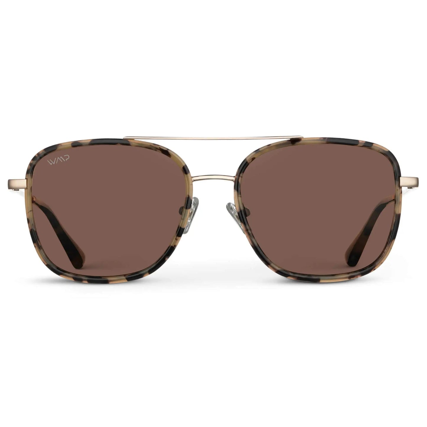 Gia Beige Tortoise Brown Lens Sunglasses