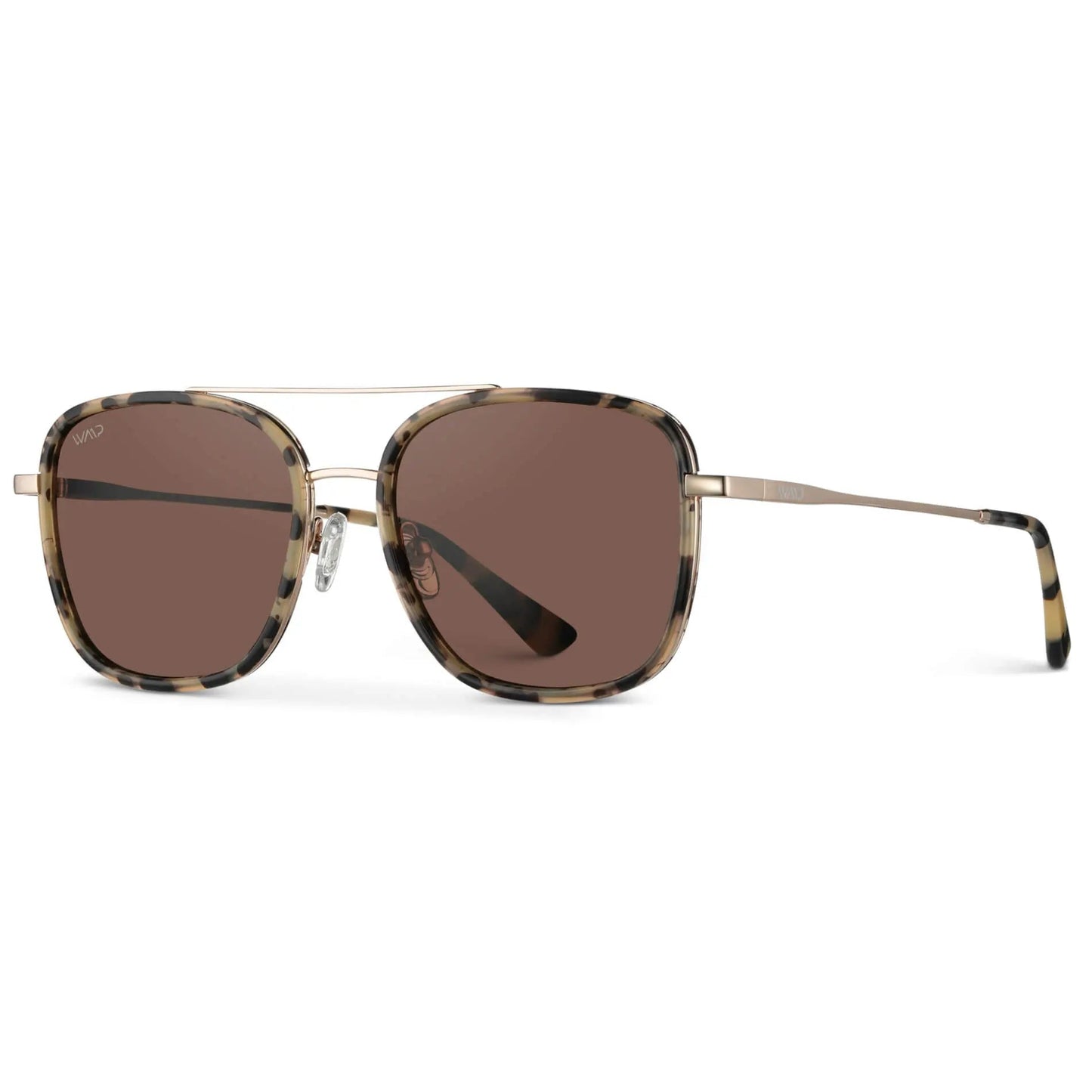Gia Beige Tortoise Brown Lens Sunglasses