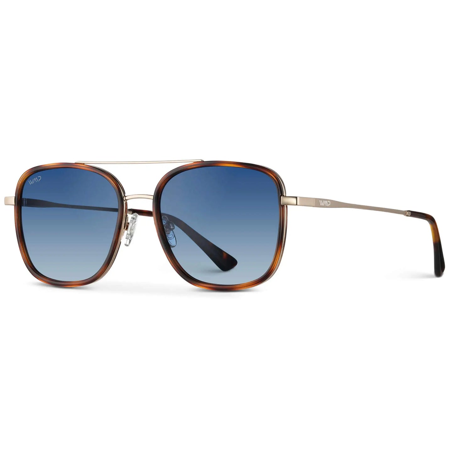Gia Brown Tortoise Frame and Gradient Blue Lens