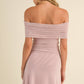 Taren Foldover Mini Ivory Dress with Lining