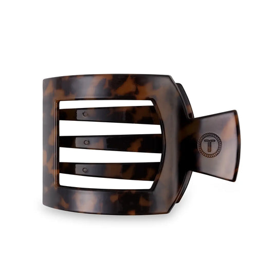 Square Flat Hair Clip | Medium | Tortoise