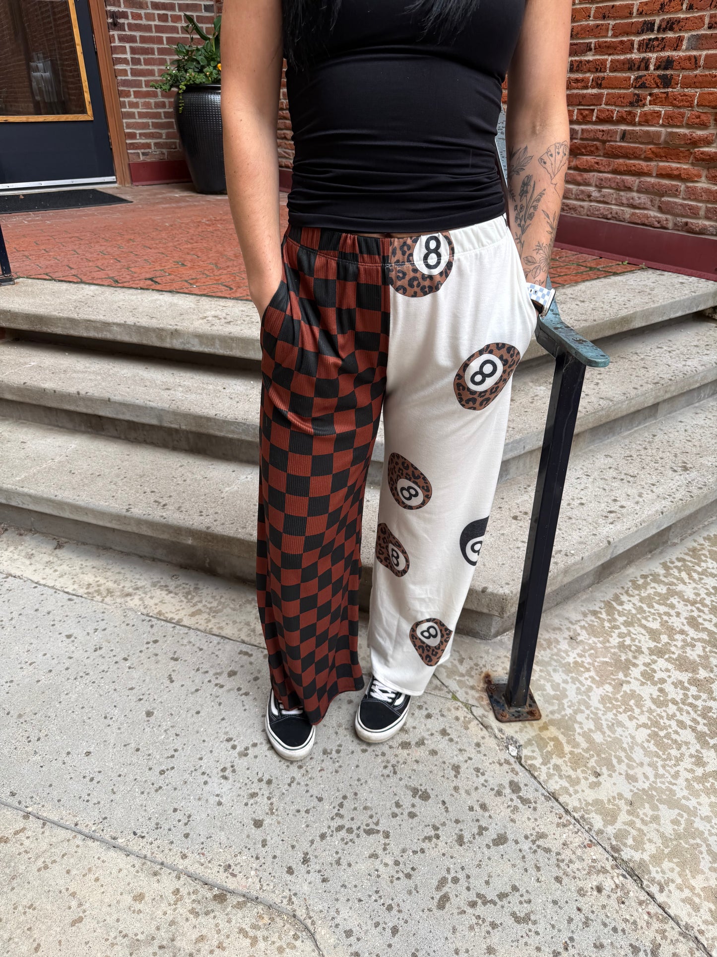 Jessie 8-Ball Checkered Pants