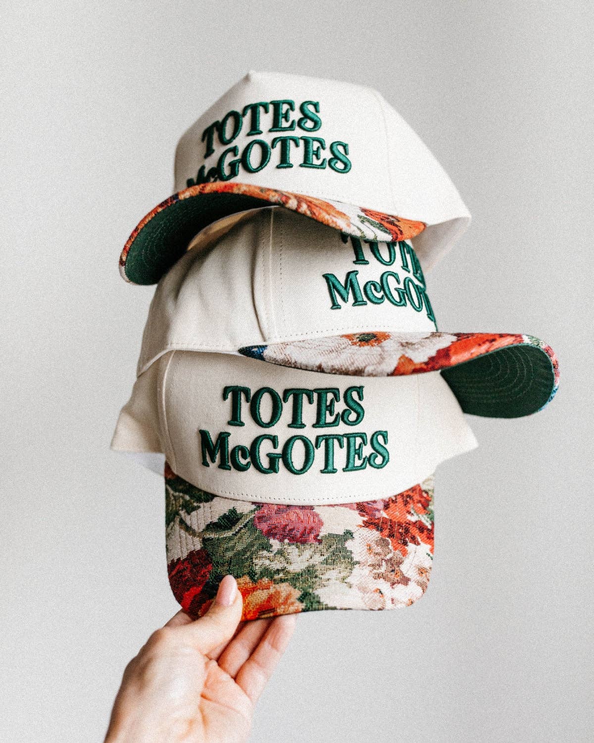 Totes McGotes Floral Embroidered Trucker Hat