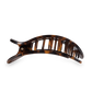 Round Flat Hair Clip Large in Tortoise