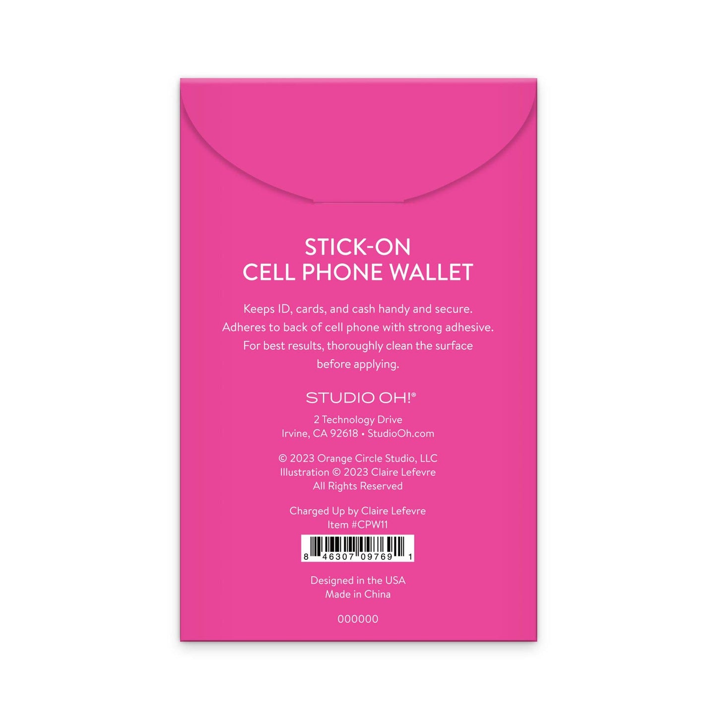 Charged Up Stick-On Cell Phone Wallet