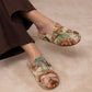The Toni Floral Tapestry Studded Buckle Fall Clog