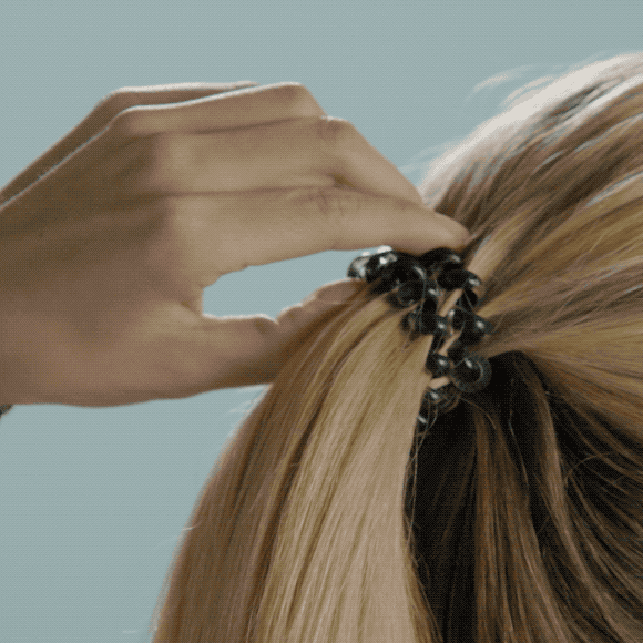 Spiral Hair Coils in Large in Coconut White Hair Ties