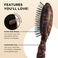 Teleties Detangler Hair Brush for Medium Hair in Tortoise